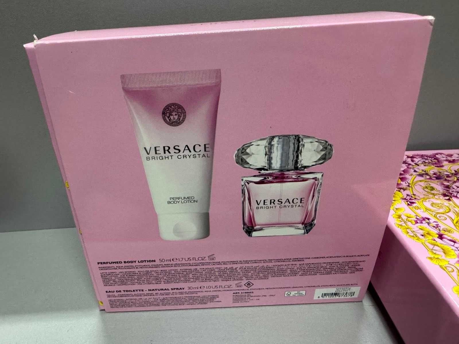 Versace Bright Crystal Набор туалетная вола 30ml лосьйон для тела 50ml