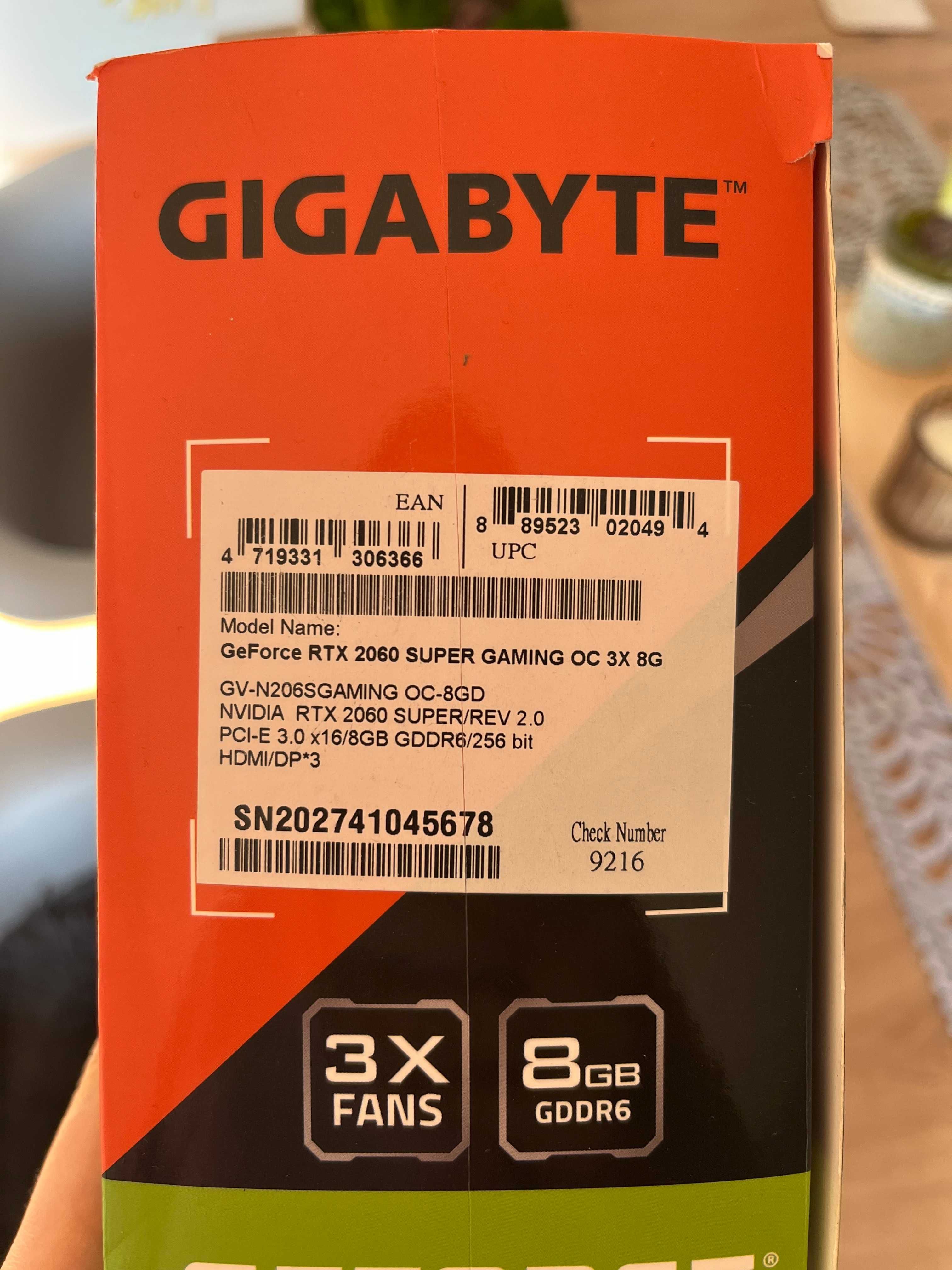Gigabyte GeForce RTX 2060 SUPER Windforce OC 8GB GDDR6