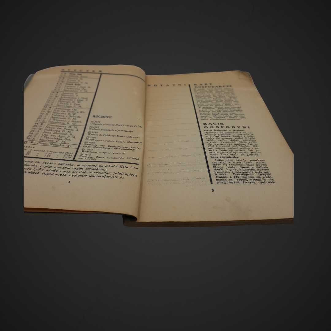 Kalendarz KOLEJARZA 1932R Drukarnia Warszawa Warecka7 lk0504