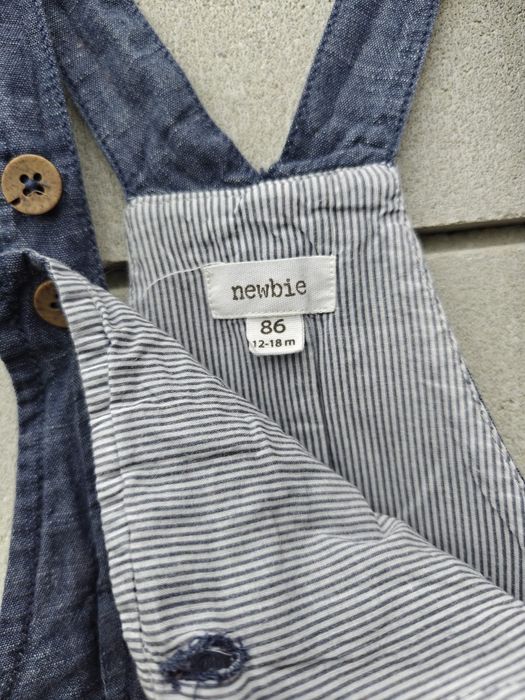 Ogrodniczki cienki jeans newbie 86