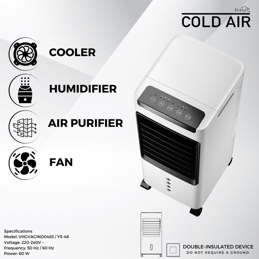 Ar Condicionado 3 em 1 Portatíl Starlyf Cold Air