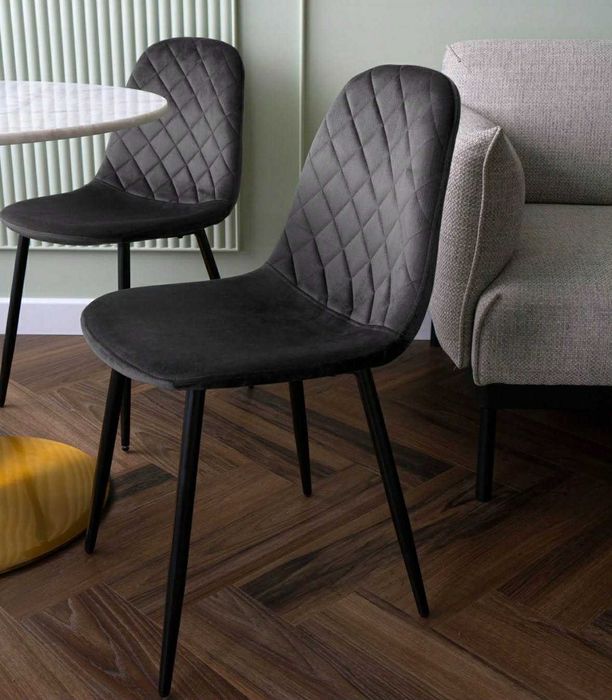 NOWE Tapicerowane Krzesło LOFT Welurowe Do Salonu Jadalni PREMIUM