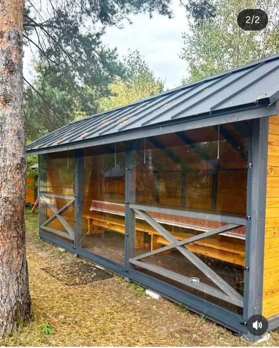 М'які вікна-штори з тканини ПВХ