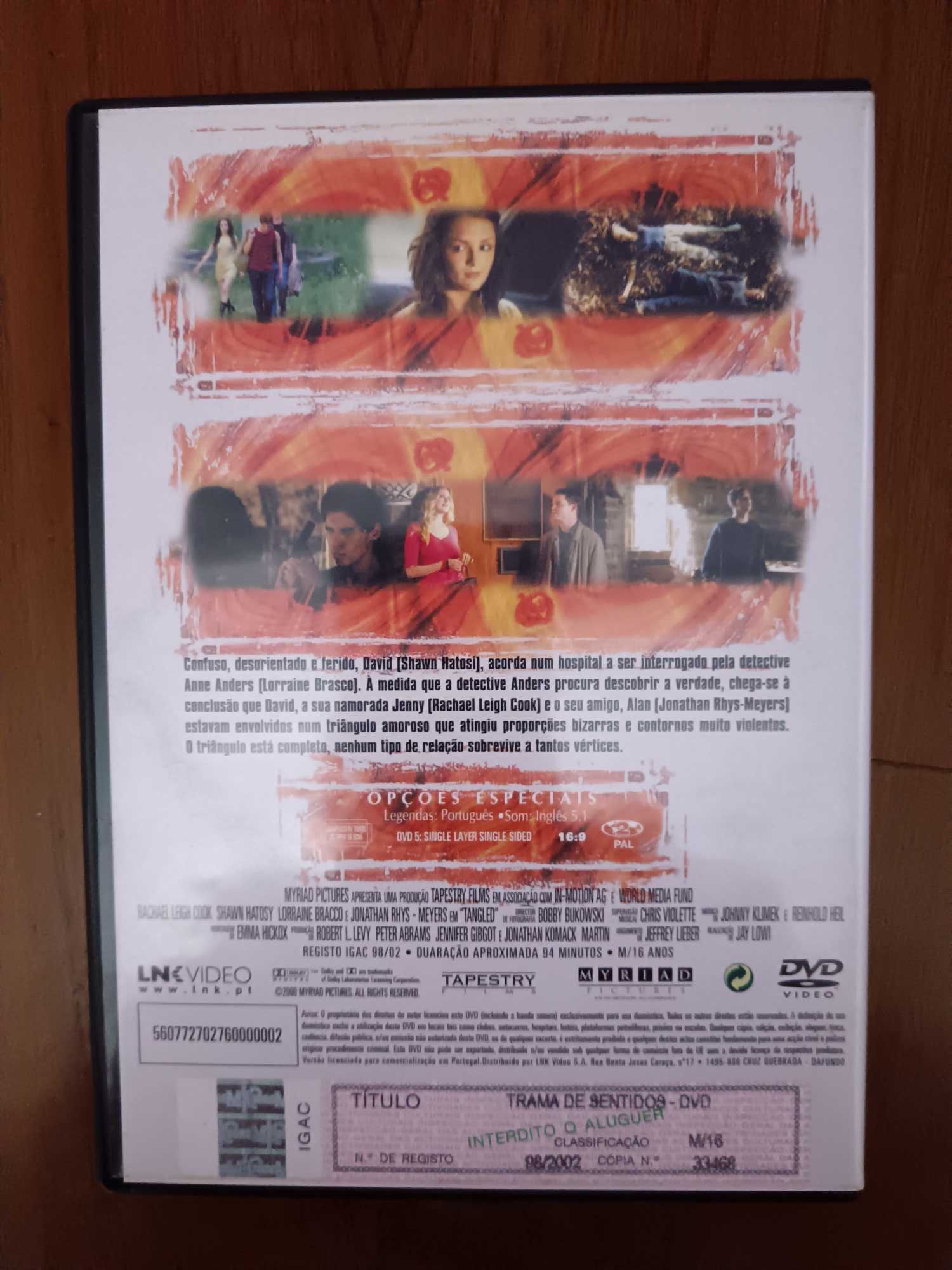 filme dvd original - trama dos sentidos
