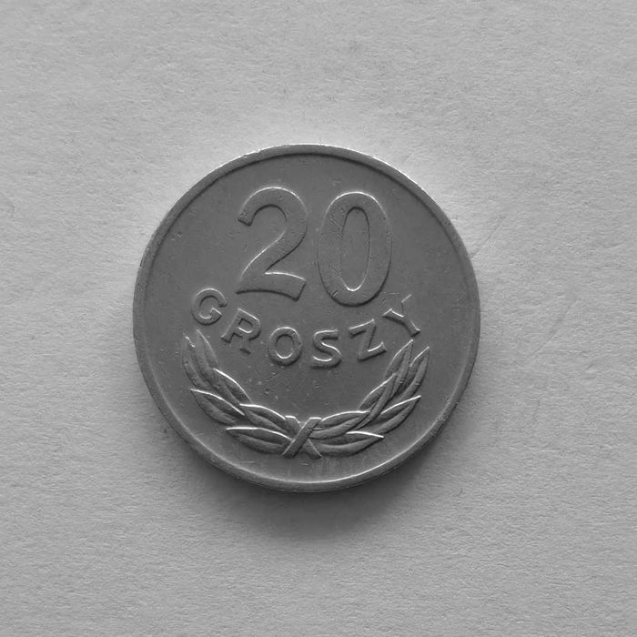 Moneta PRL 20 groszy 1979r.Al.Stan monety widoczny na zdjęciach.