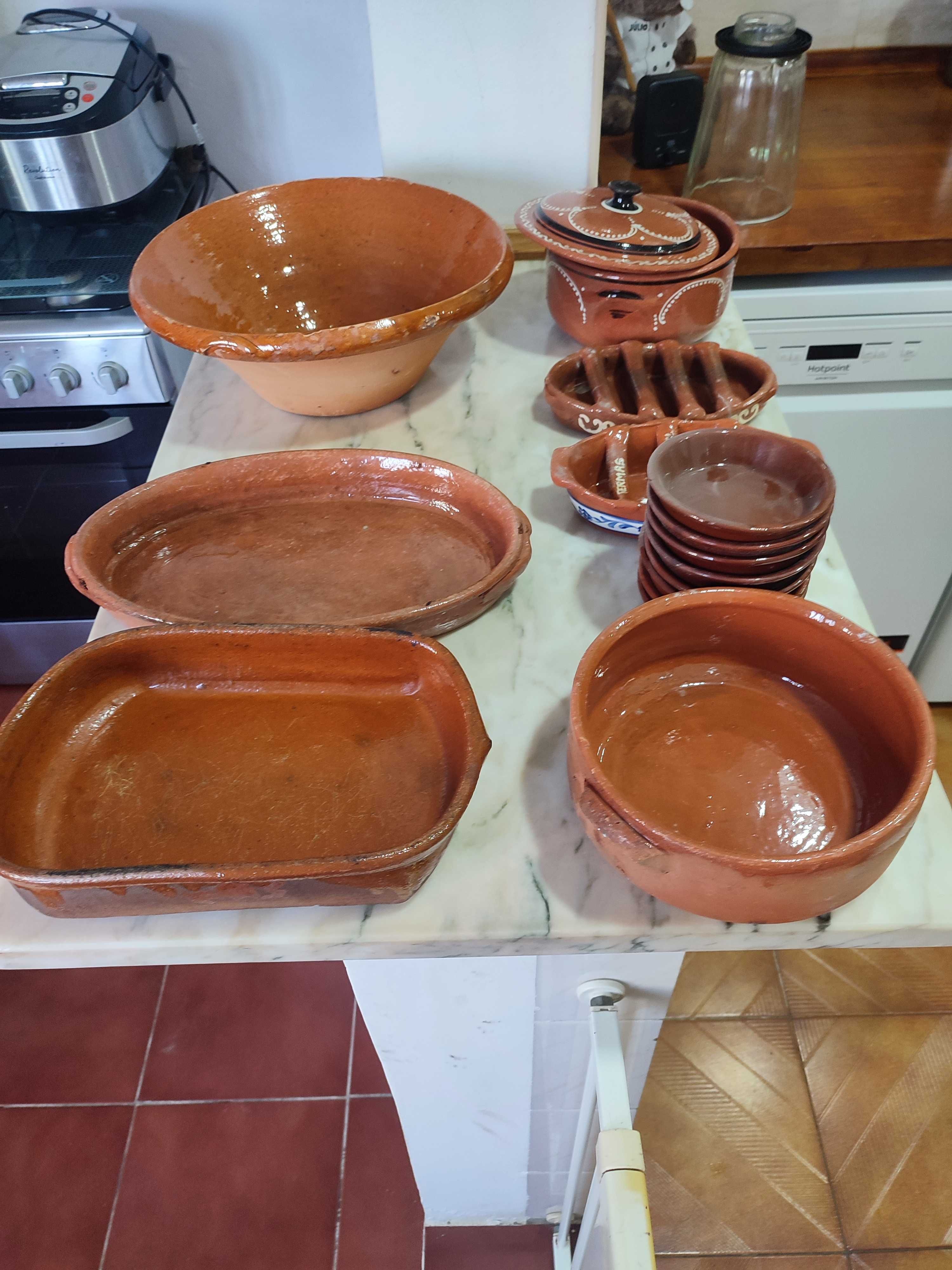 Conjunto Loiças de barro