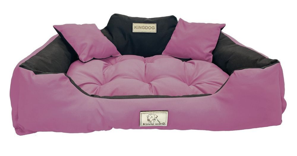 legowisko dla psa kojec 100x75 cm personalizowane wodoodporne różowe