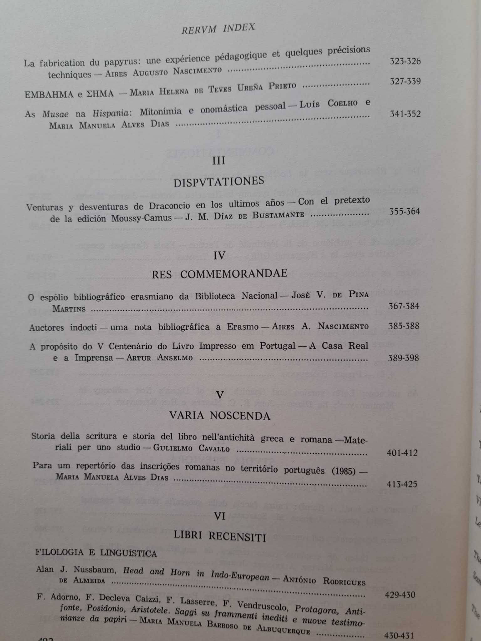 Euphrosyne Revista de Filologia Clássica Vol. XVI - PORTES GRÁTIS