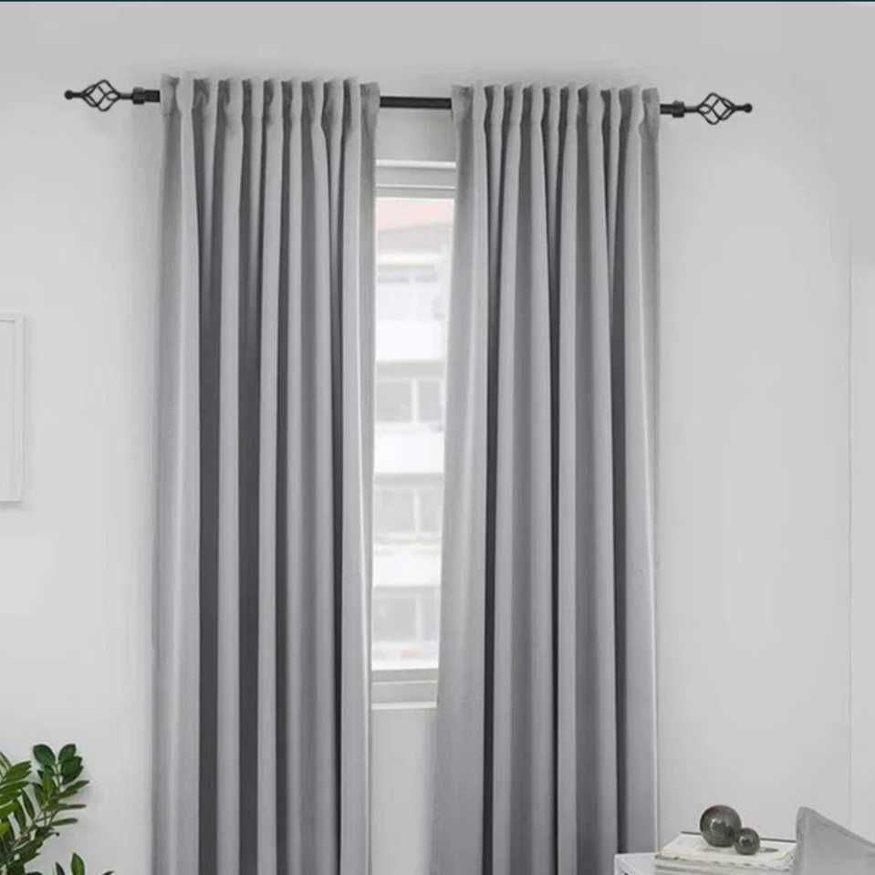 Nowy karnisz ozdobny regulowany  95-185cm  metalowy  czarny