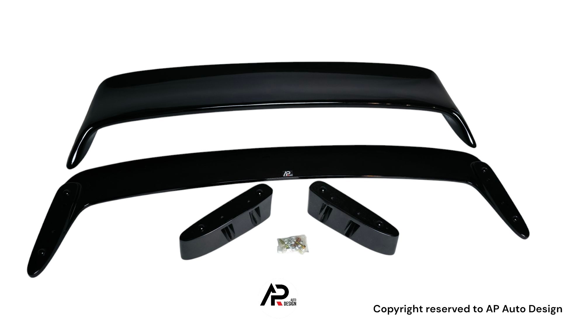 BMW E36 Aileron Spoiler Mala M3 GT GTD Preto brilhante Plástico