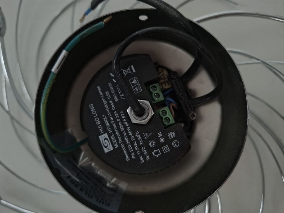 Żyrandol srebrny chrom