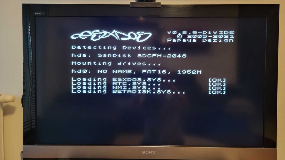 ZX Spectrum DivIDE_AY + CF Card 2GB