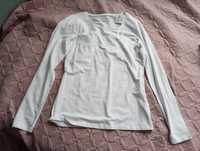 Biała bluzka, t-shirt, basic Orsay