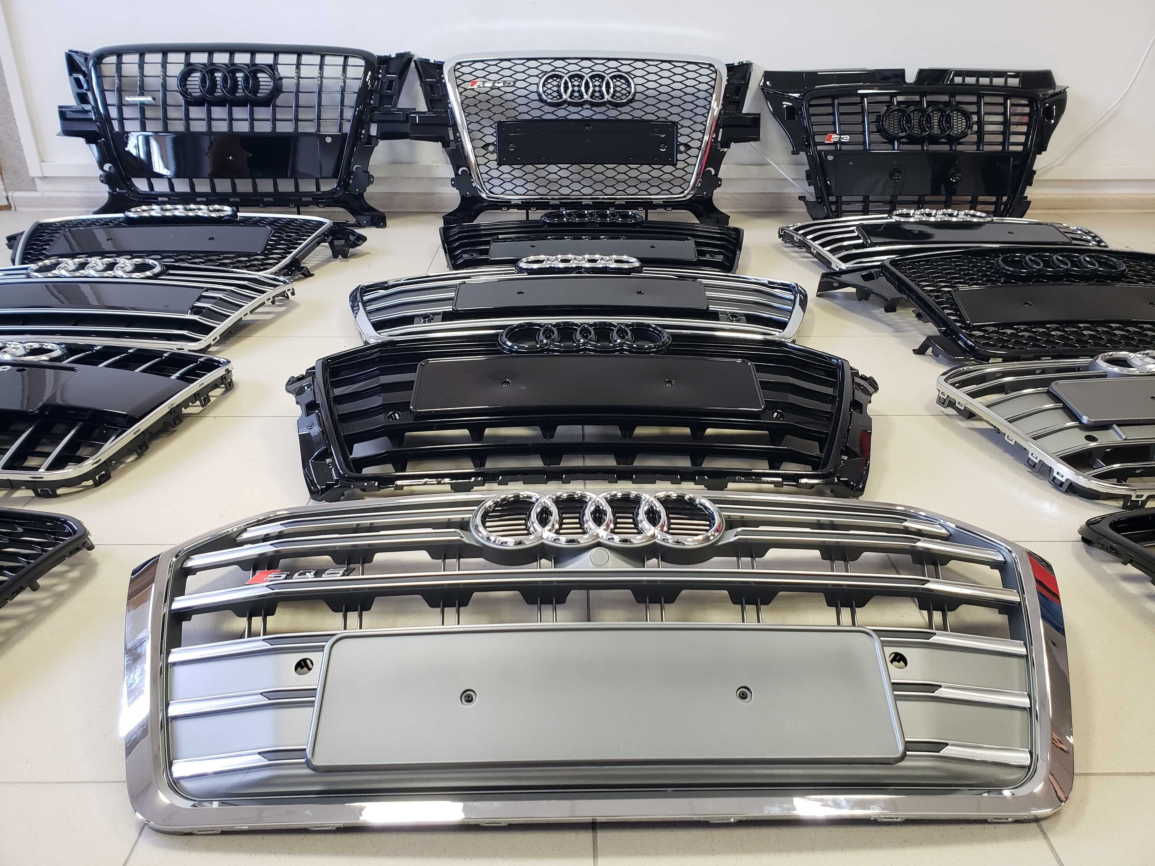Решетка радиатора Audi A3 A4 А5 А6 A7 A8 Q3 Q5 Q7 Q8 S3 S4 S5 S6 S7 TT
