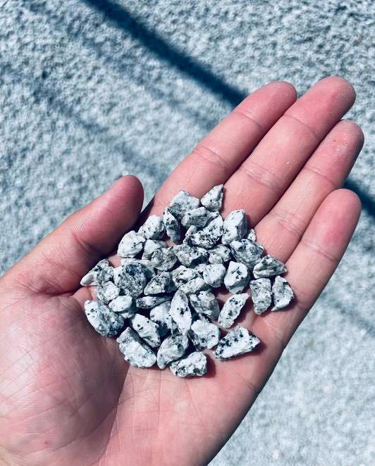 GRYS GRANITOWY DALMATYŃCZYK Kamień Ogrodowy Granit Kamień w Workach