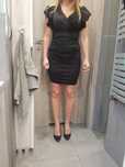Sukienka czarna  Cama Shopping brokatowa S 36. NOWA
