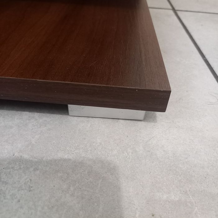 Stolik, szafka nocna, ciemny orzech.