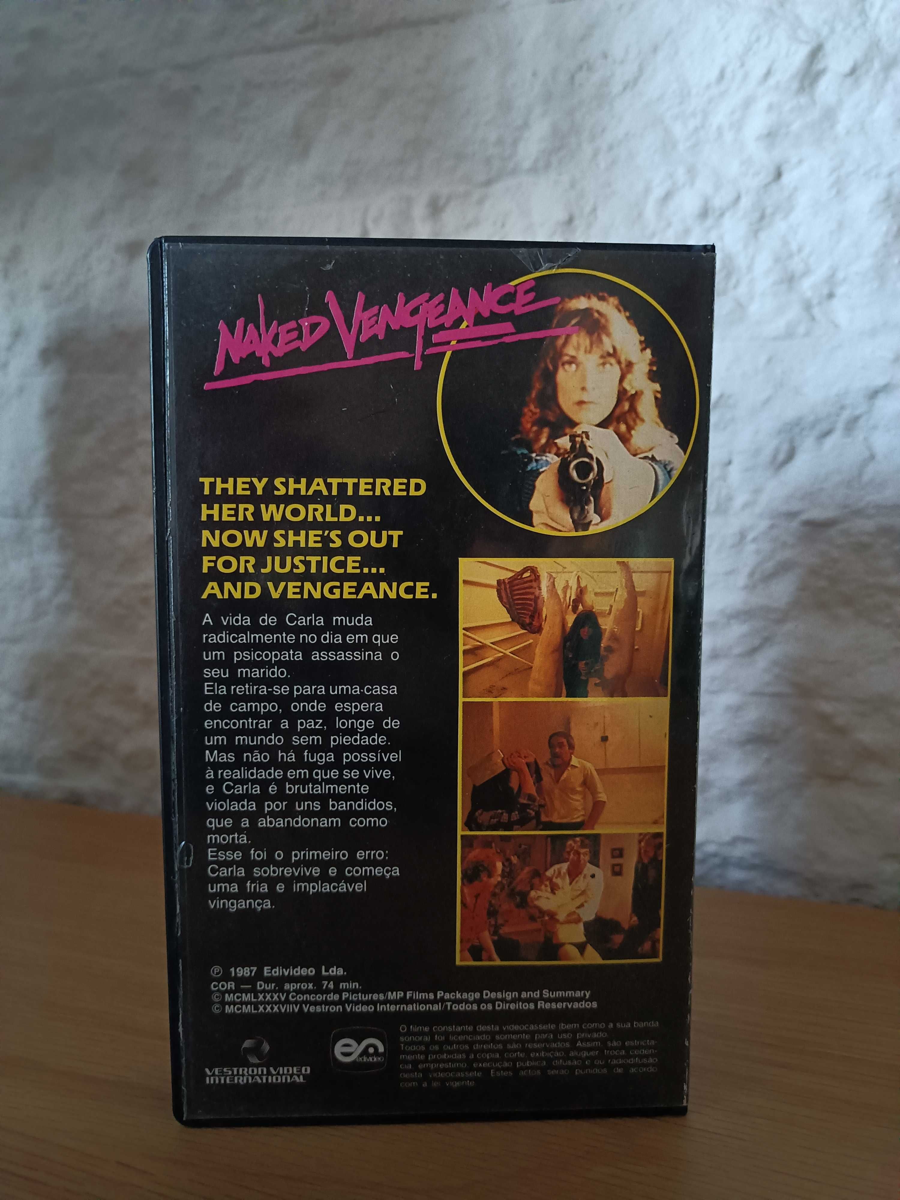 Filme VHS Vingança Mortal (Naked Vengeance) Cirio Santiago