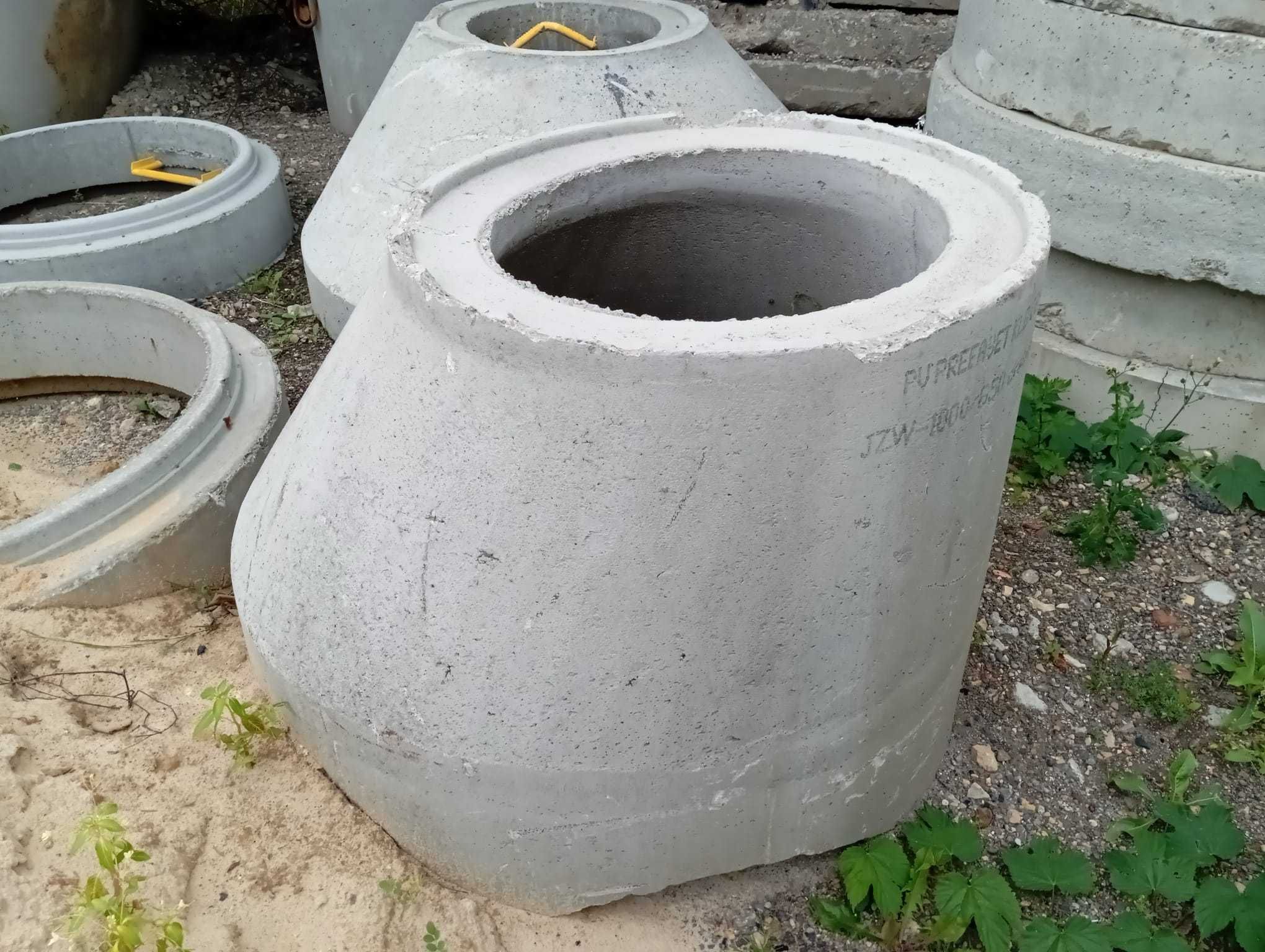 Elementy betonowe, kręgi studnie, rury wodociągowe, kanalizacyjne