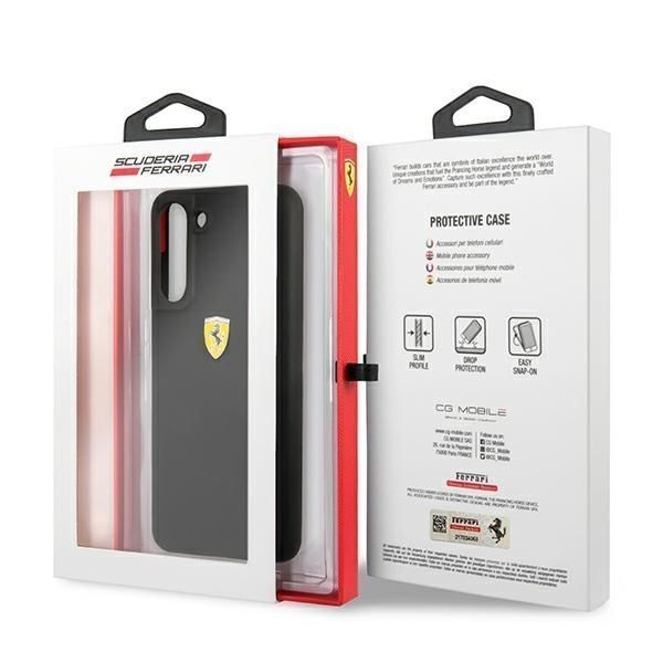 Ferrari Hardcase Fessihcs21Fbk S21 Fe G990 Czarny/Black Silicone