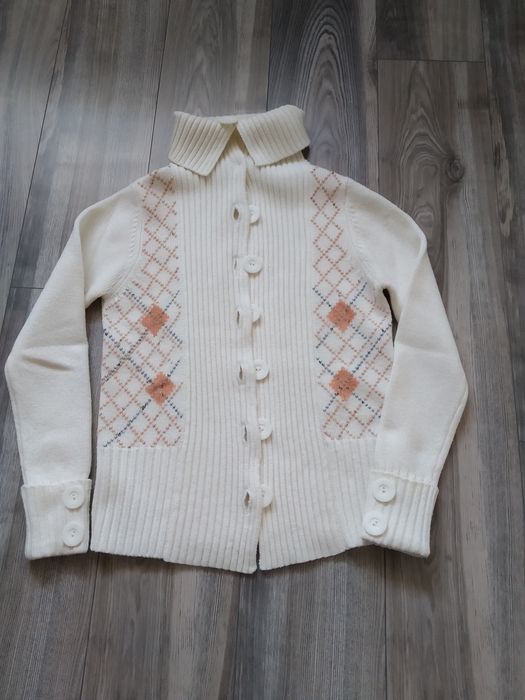 Sweter, rozpinany golf