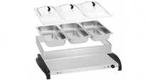 BEMAR 3x 2L Podgrzewacz do potraw 400W Bufetowy Catering Stal NOWY