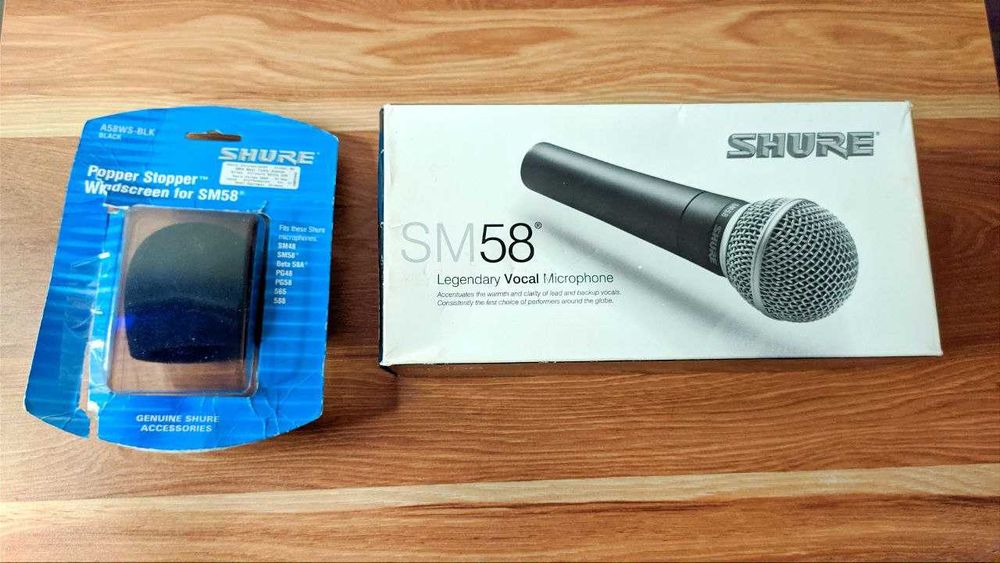 Shure Sm58 + a58ws. Оригінал з 2006 року!