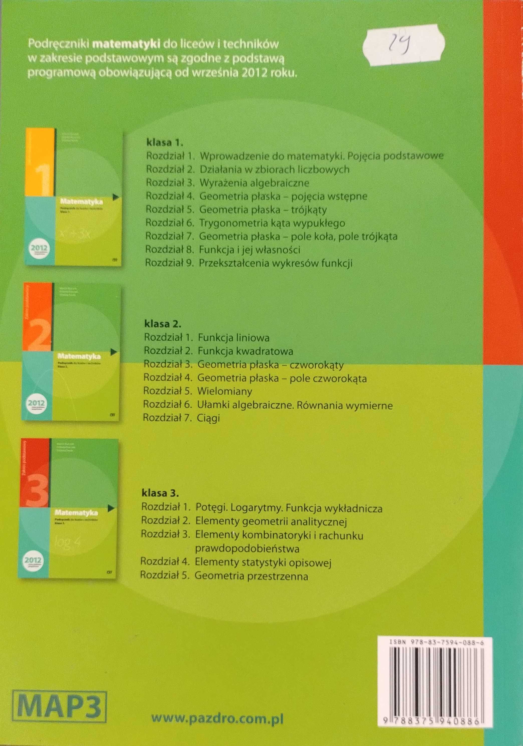 Matematyka 3 Kurczab OE Pazdro