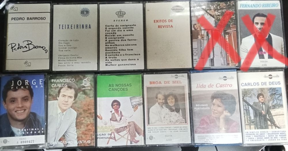 Cassetes Antigas Originais 2€