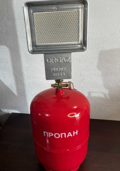 обігрівач газовий 1500w + балон повний комплект для блекаута
