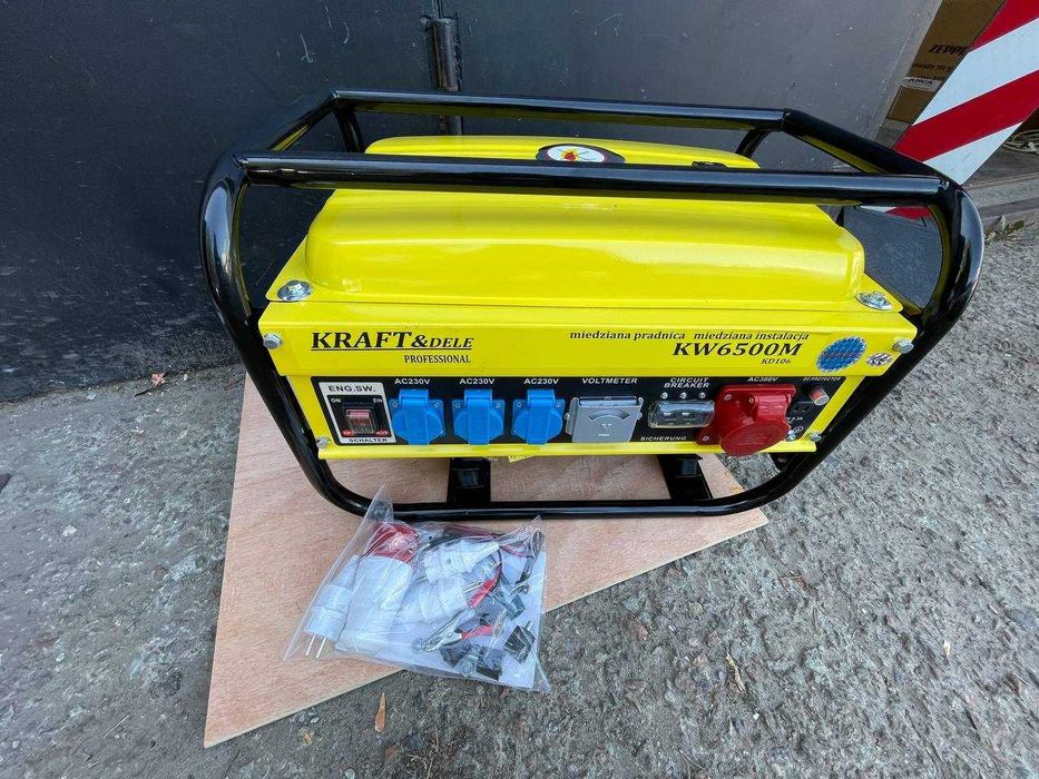 Генератор KraftDele KD106 - 3 квт, ручний, мідна, доставка безкоштовна