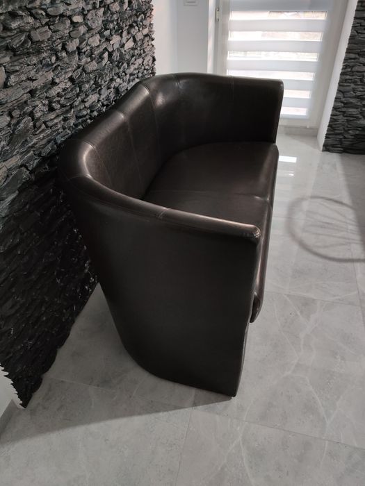 Sofa barowa brązowa