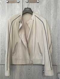 Куртка кожа brunello cucinelli 44 M