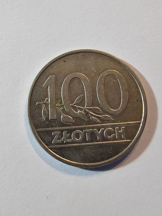 Moneta nr.2 nominał 100 zł rok 1990 za 10 zł
