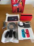 Nintendo Switch OLED RED Edition przerobiona + karta Samsung 128 EVO