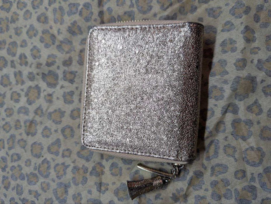 Гламурный женский мини-кошелёк Pisoraro Tokyo , розово-золотого цвета