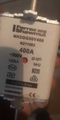 Wkładka bezpiecznikowa 400A  3szt. Bezpiecznik mocy (BM) NH2 gG