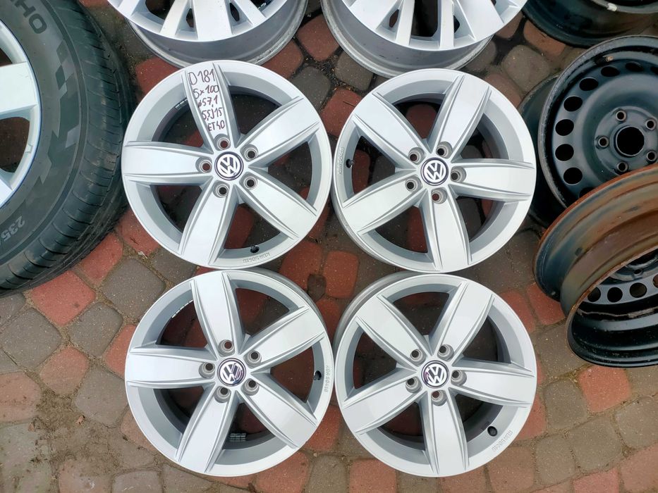Felgi Volkswagen Skoda NOWE 5x100 5,5J15 Et40 Fi57,1  D181