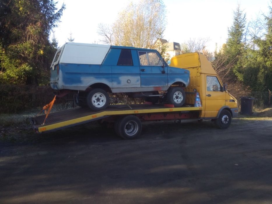 autopomoc autolaweta transport a1 autostrada zetor ursus minikoparka