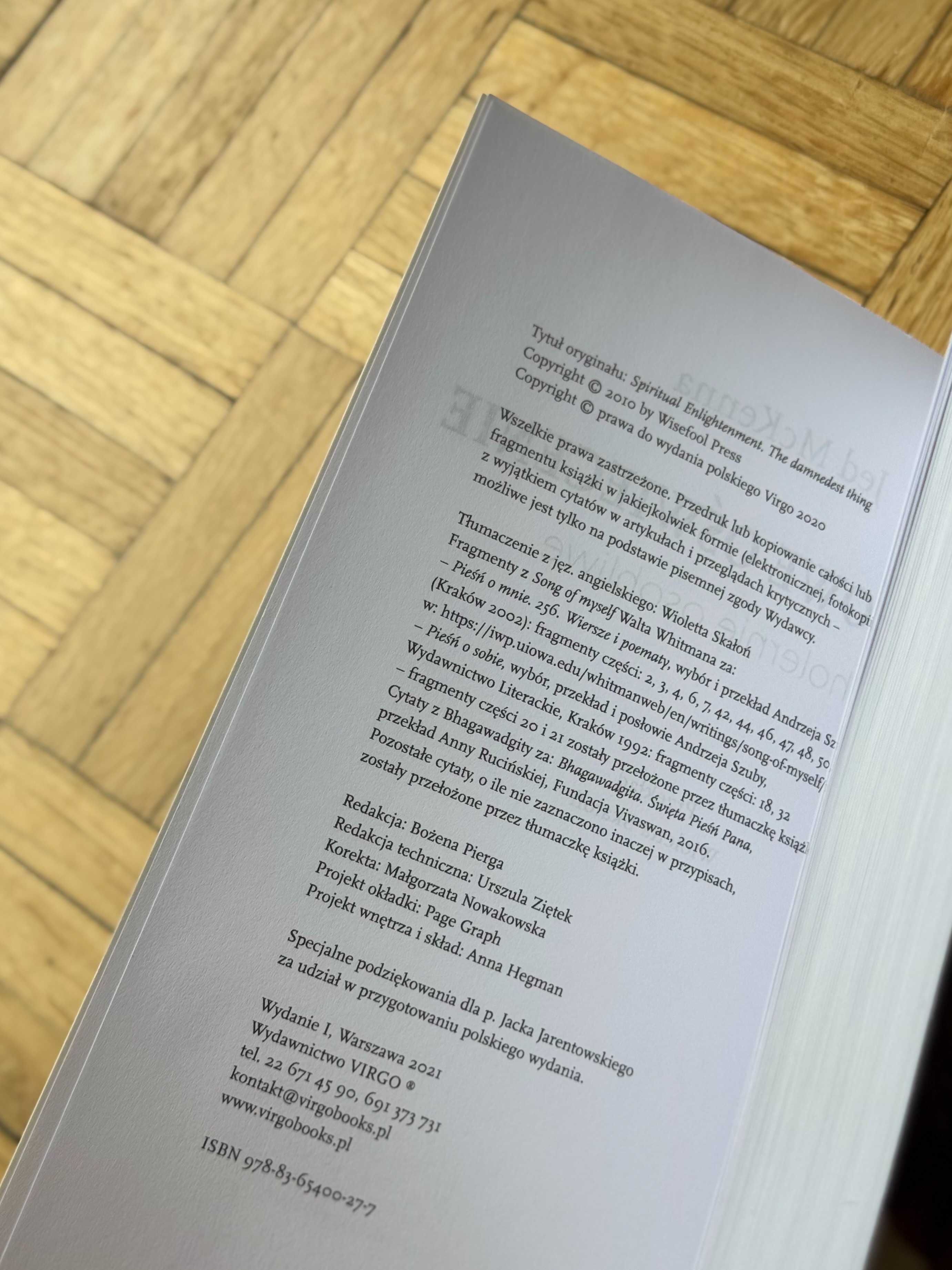 NOWA Jed McKenna "Duchowe oświecenie. Cholernie osobliwe" Virgo tom I