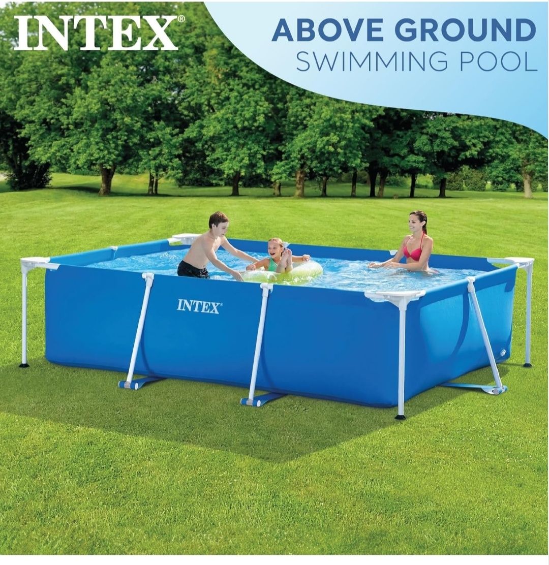 Piscinas retangular e redonda intex