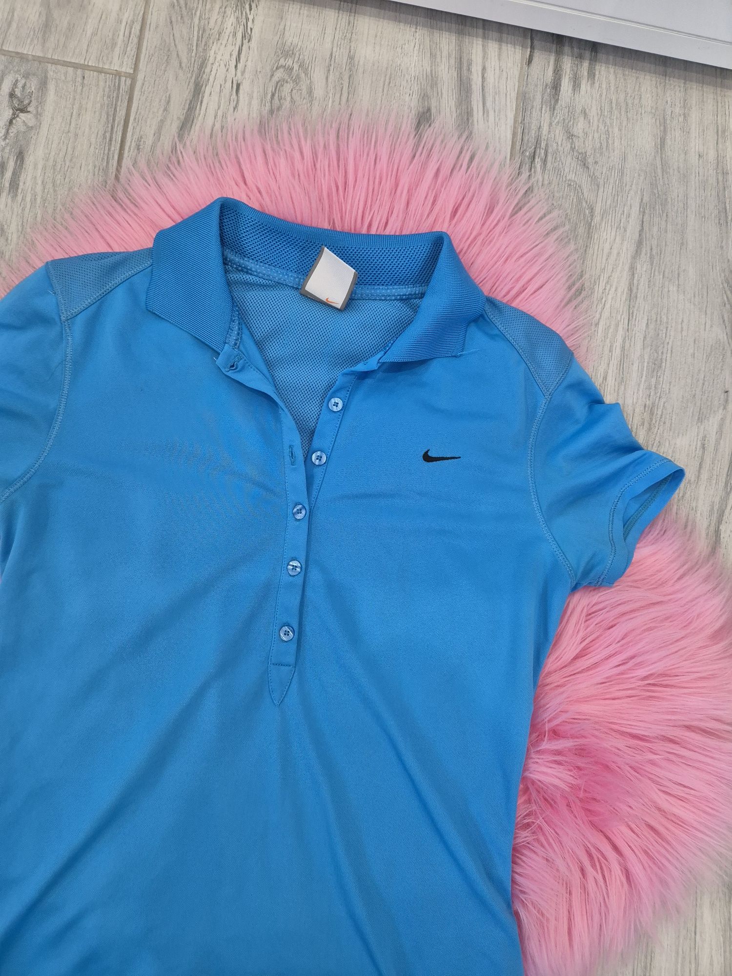 Niebieska koszulka polo nike