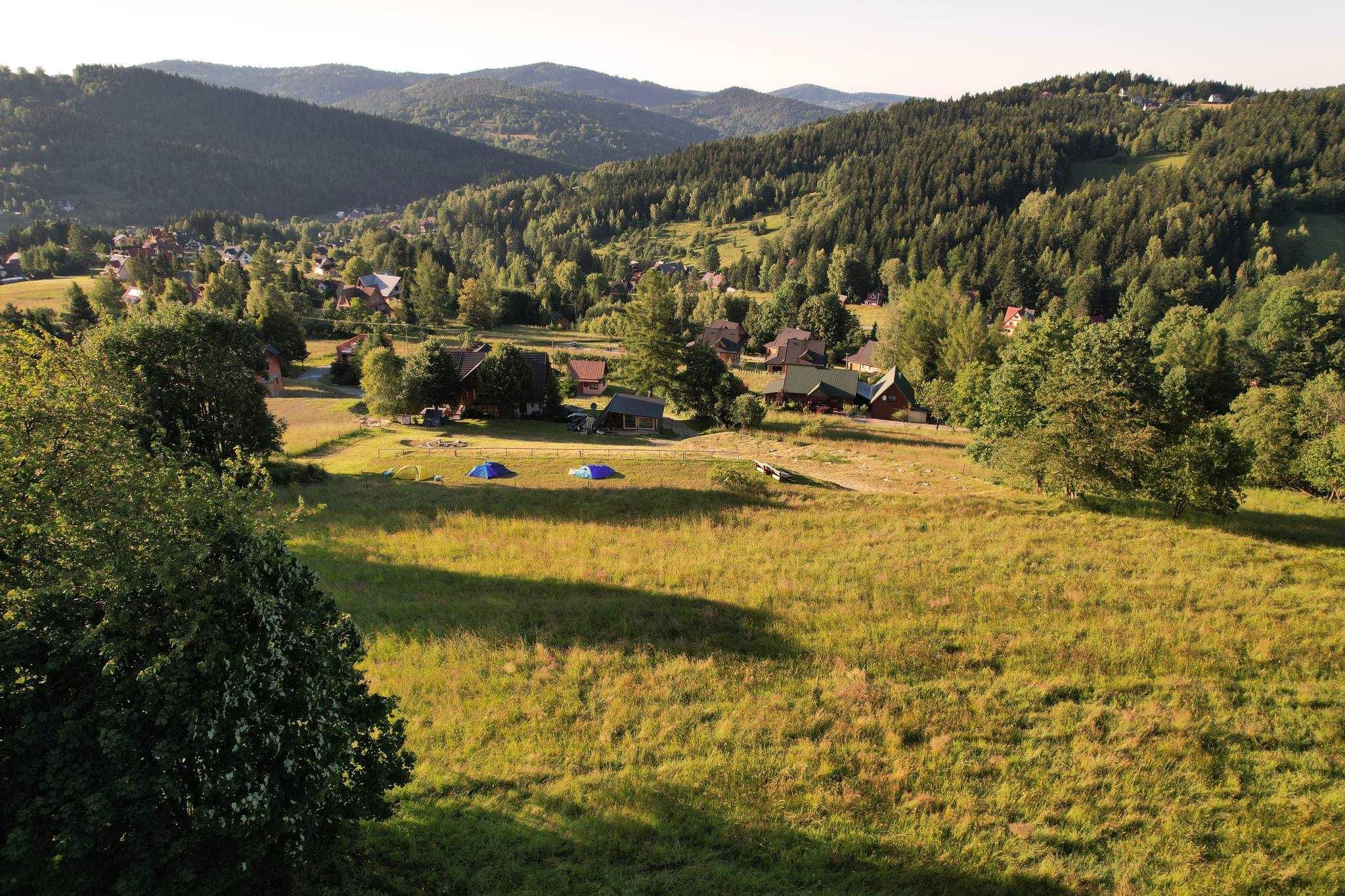 Pole namiotowe Zawoja - Ośrodek 650m n.p.m.