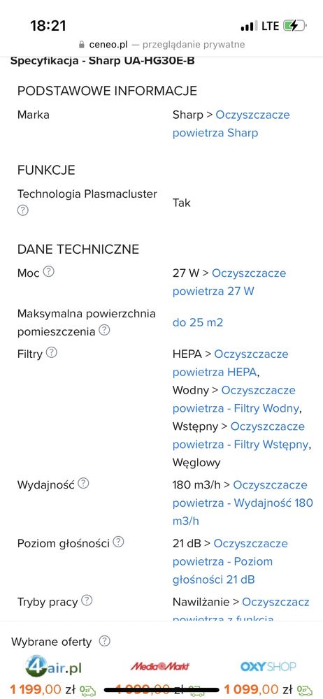 Oczyszczacz nawilżacz