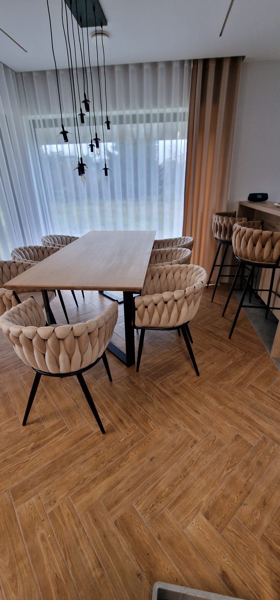 Stół loft dębowy 200x90 + dostawki