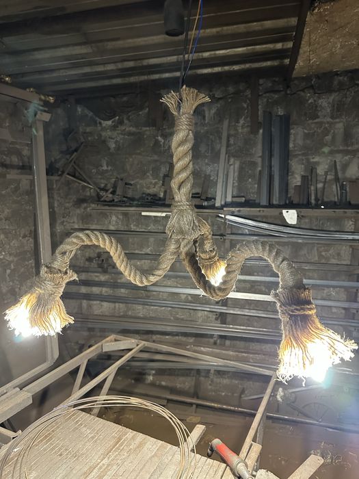 Люстра лофт канаты