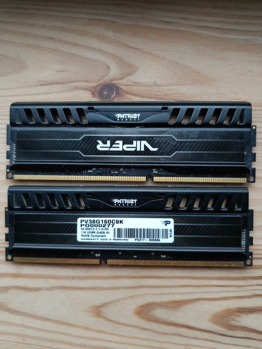 Оперативна пам'ять PATRIOT VIPER DDR3, 1600МГц,
Форм-фактор DIM