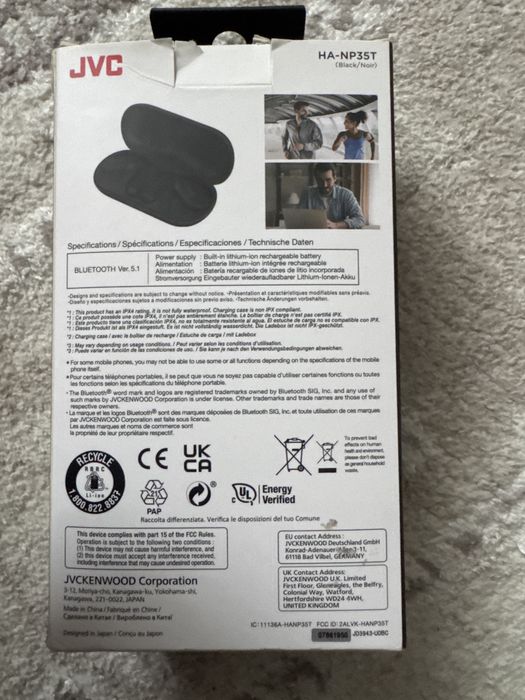 - JVC Near Phones HA-NP35T Black