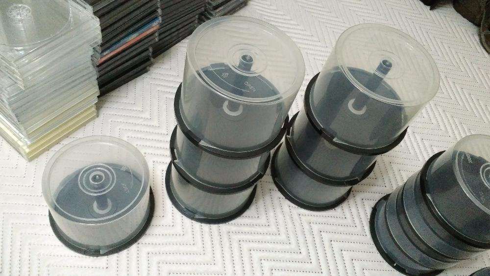 80 Caixas Singulares ou 16 Bobines para CD's ou DVD's