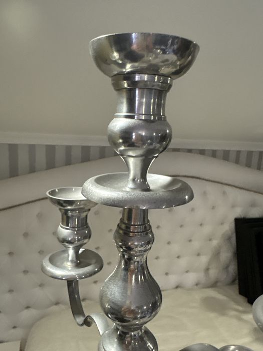 Par de castiçais em inox